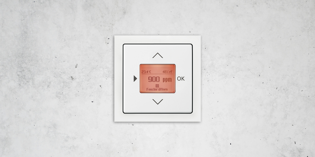 Busch-Raumluftsensor® CO2 bei Muster Elektro in Musterstadt